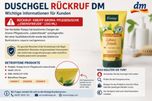 Duschgel Rückruf dm: Wichtige Informationen für Verbraucher im Jahr 2026 duschgel rückruf dm